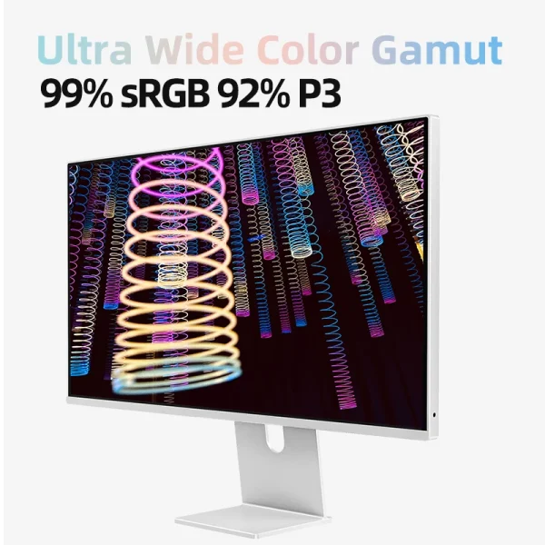 Kuycon 4k 65hz Curved Monitor 27 Inch Led TV Display Panel LCD Monitors Ultra HD Gaming Display P27L Monitor - Image 6