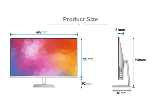 23.8 Inch All In One Desktop PC Core I3 I5 I7 Gaming Computer With 16GB Video Memory 512GB SSD Storage Interface New - Image 13