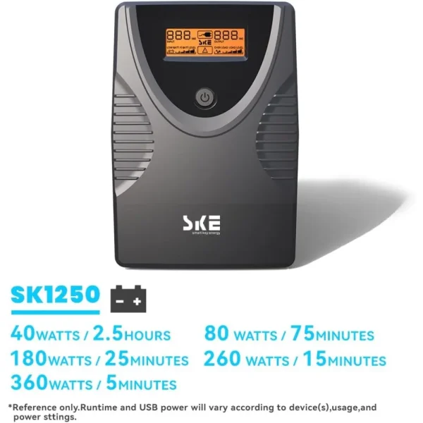 Ups Battery Backup and Surge Protector 1250VA/720W,Computer Uninterruptible Power Supply Units - Image 5