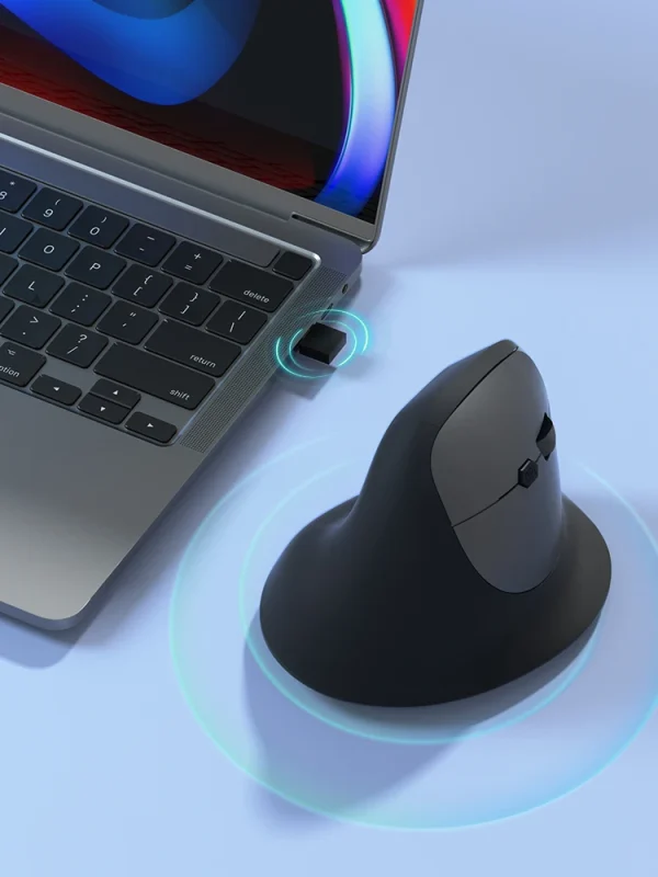 Vertical Mouse Wireless Bluetooth5.0 2.4G Ergonomic Mice 1600DPI 6D Mute Buttons for MacBook Tablet Laptop Computer Accessories - Image 11
