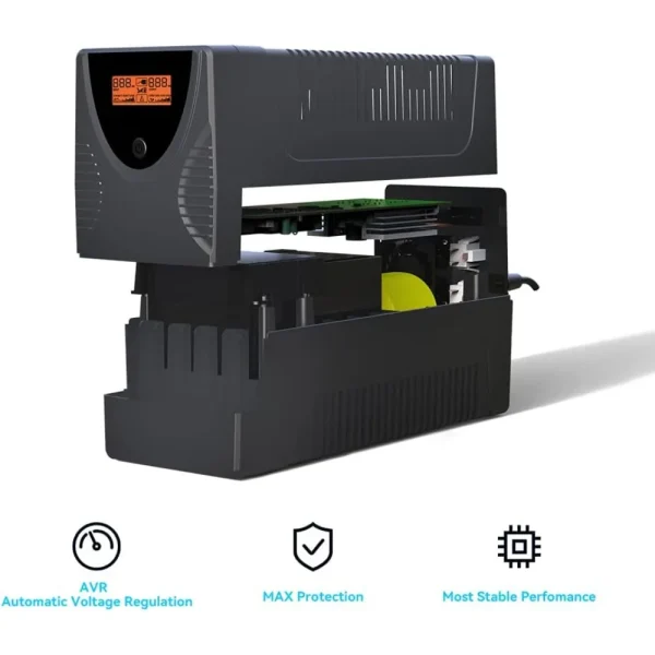 Ups Battery Backup and Surge Protector 1250VA/720W,Computer Uninterruptible Power Supply Units - Image 2