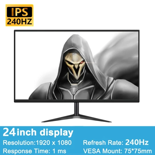 240Hz Monitor game 24 Inch LCD Display Response PC IPS HD Desktop Gaming Computer Screen Flat Panel HDMI-compatible/DP - Image 7