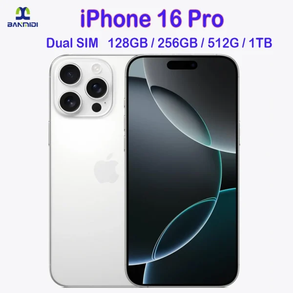 100% Original iPhone 16 Pro MAX Smartphone 6.3" Dual SIM Unlocked 5G Cell Phone Retina XDR OLED Face ID 16P 128GB/256/512GB/1T - Image 14