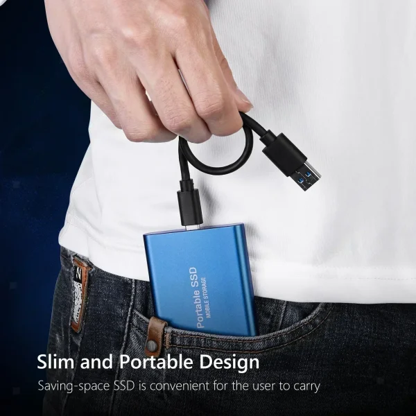 2025 New Hard Drive Waterproof Dustproof Portable External Hard Drive USB 3.1 High-Speed Solid Disk  for PC/Data Transfer/Laptop - Image 2