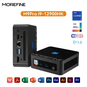 MOREFINE M9PRO Mini PC 12900HK Intel Core I9 Gaming Mini Pc 12450H RAM 16G 512GB NVME Desktop Portable Mini PC Windows 11 Pro