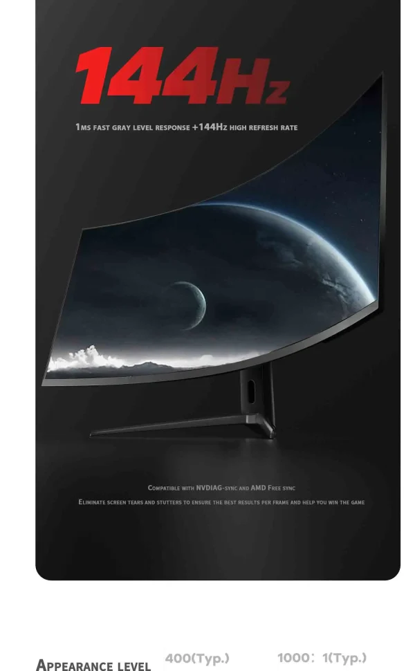 49-Inch Ultrawide Curved LCD Monitor 5K 144Hz Interface Type DP Ultimate Computer Display for Gaming PC Desktop 3800R SCREEN - Image 9