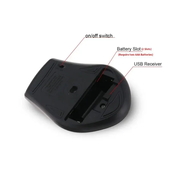 2.4Ghz Wireless Mouse Gamer for Computer PC Gaming Mouse With USB Receiver Laptop Accessories for Windows Win 7/2000/XP/Vista/98 - Image 5