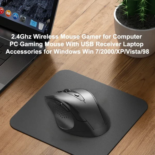 2.4Ghz Wireless Mouse Gamer for Computer PC Gaming Mouse With USB Receiver Laptop Accessories for Windows Win 7/2000/XP/Vista/98 - Image 18