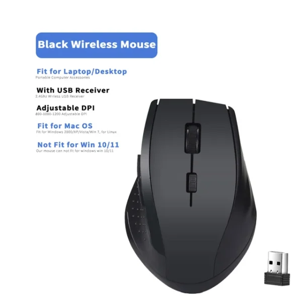 2.4Ghz Wireless Mouse Gamer for Computer PC Gaming Mouse With USB Receiver Laptop Accessories for Windows Win 7/2000/XP/Vista/98 - Image 21