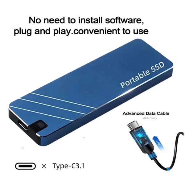 1TB High Speed External Hard Drive  Portable SSD USB 3.1 Solid State Drive Mass Storage Device for PC, Desktop, Laptop, Phones - Image 12