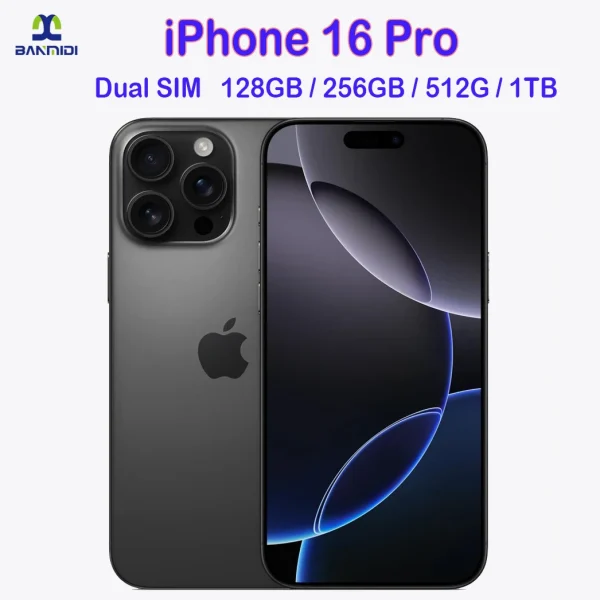 100% Original iPhone 16 Pro MAX Smartphone 6.3" Dual SIM Unlocked 5G Cell Phone Retina XDR OLED Face ID 16P 128GB/256/512GB/1T - Image 15