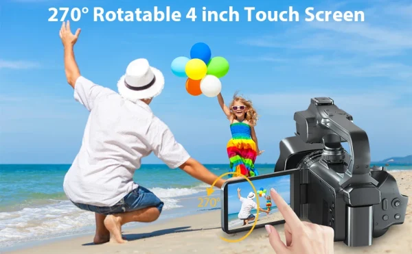 Cheap High Quality 6K Camcorder 64MP 18X Digital Zoom Video Camera IR Night Vision Anti-Shake for Photography - Image 9