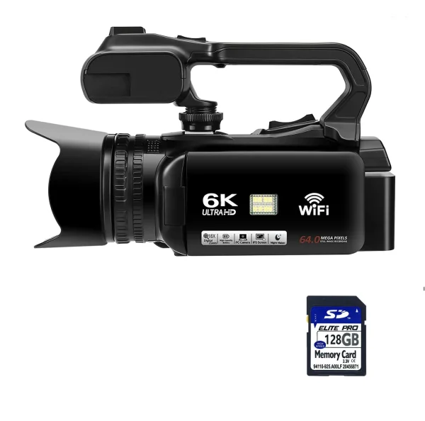 Cheap High Quality 6K Camcorder 64MP 18X Digital Zoom Video Camera IR Night Vision Anti-Shake for Photography - Image 7