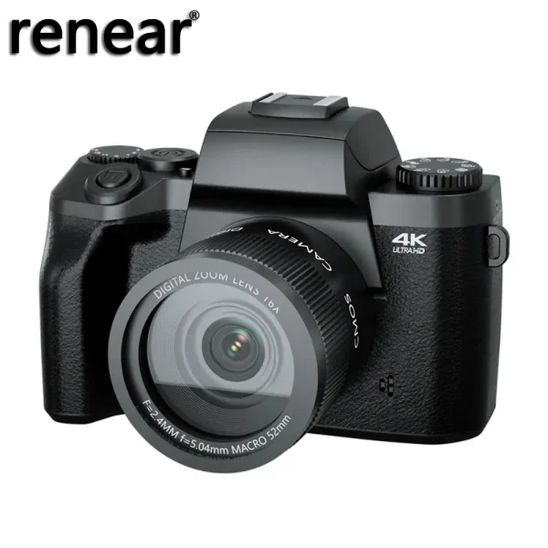 Auto Focus 64MP Digital Camera SLR DSLR For Photography 4K 60FPS Vlog Camcorder Dual Lens 16X Zoom Touch Youtube Tiktok Webcam - Image 7