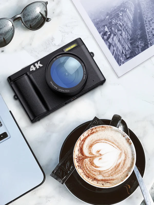 4K Digital Camera for Photography and Video Autofocus Anti-Shake 48MP Compact Vlogging Camera 3'' 180° Flip Screen with Flash - Image 9