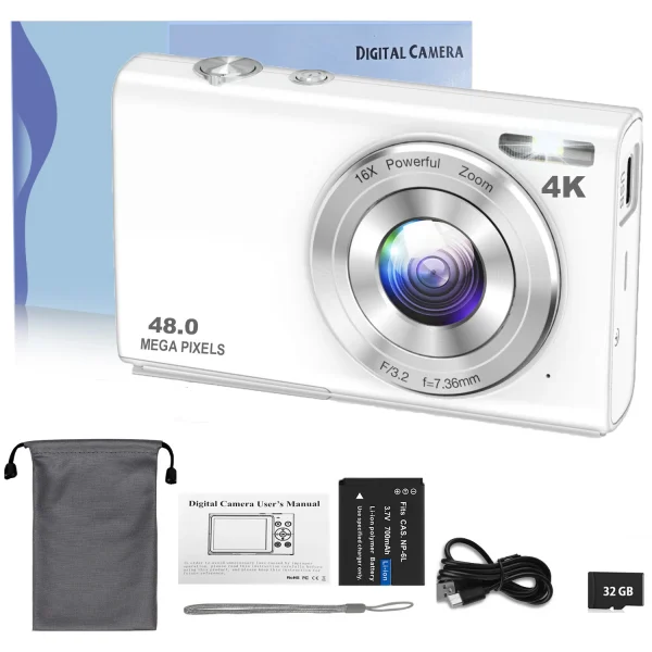 4K Digital Camera Autofocus Vlogging Camera HD 48MP with 2.8" Large Screen Camcorder Camera for Photography for Kid Adult - Image 8